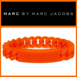 Marc By Marc Jacobs Bracelet (Orange Rubber)