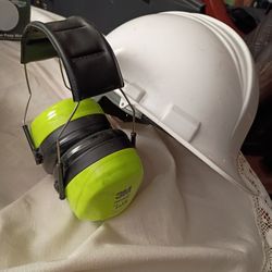 Work Helmet And Ear Covering