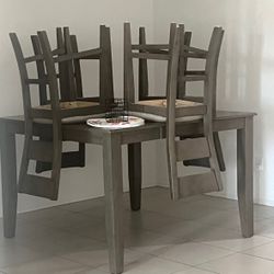 Gray Dining Room Table 
