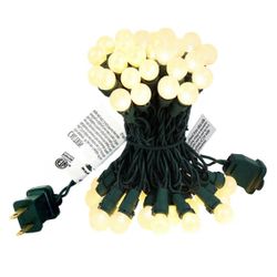 Christmas Lights 50 LED Warm White Pearl 