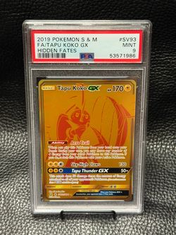TAPU KOKO GX FA SV93/SV94 2019 HIDDEN FATES PSA9