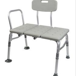 Transfer Bench w/Back Aluminum Frame 400lb