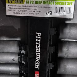 13 piece deep impact socket set