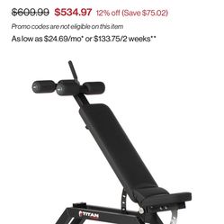 Titan Fitness Max Adjustable Bench