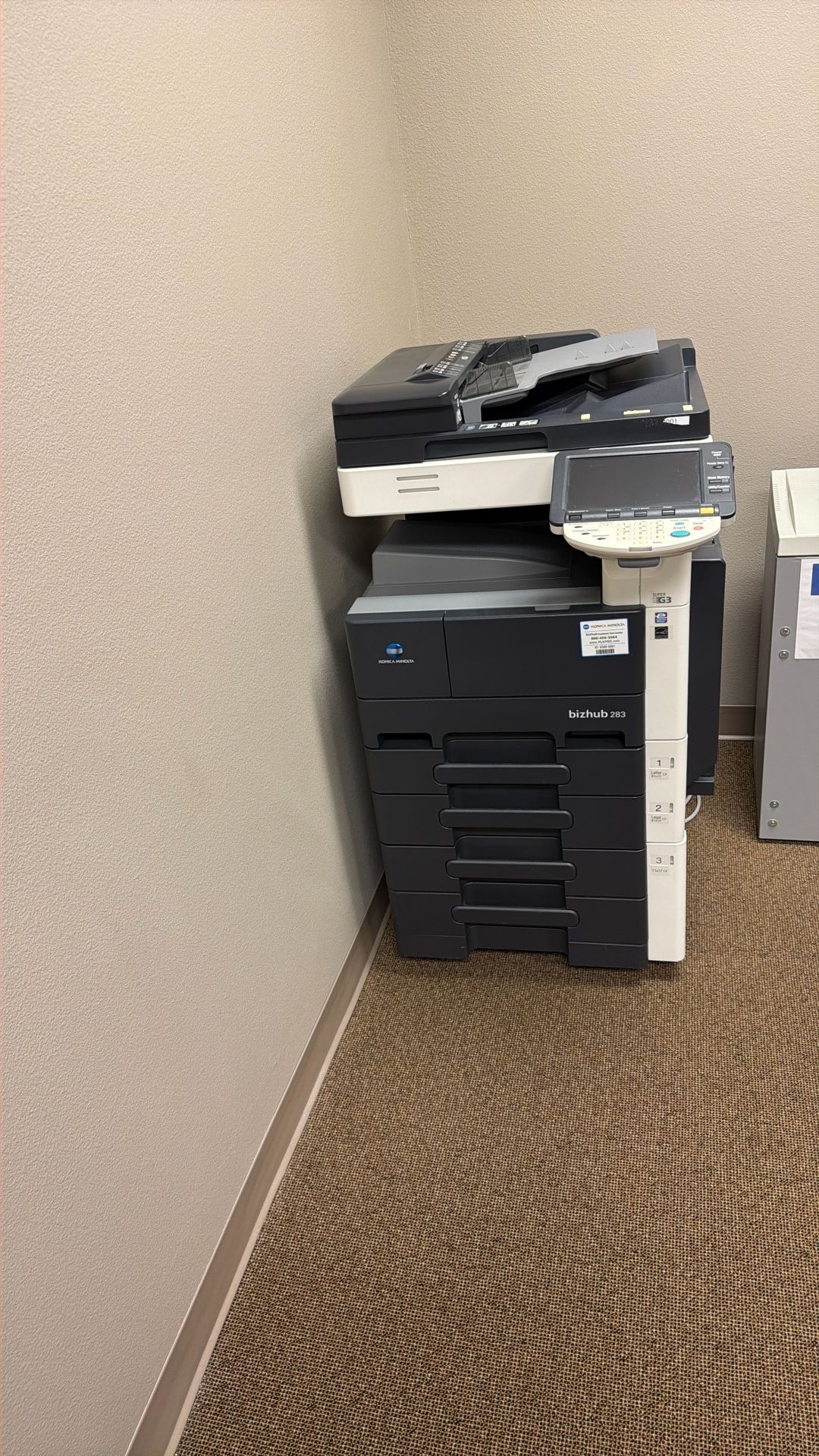 KM Bizhub 283 Printer