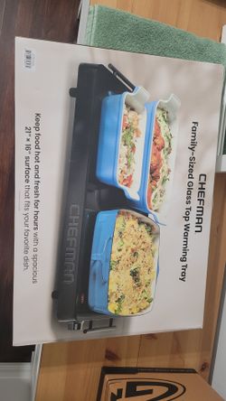 Chefman Family-Sized Glass Top Warming Tray I can deliver