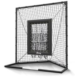 Brand New In The Box- Murray Sporting Goods 9 Hole Pitching Net for Baseball & Softball, Built-in Backstop, Suspended Strike Zone Target, Heavy Duty S
