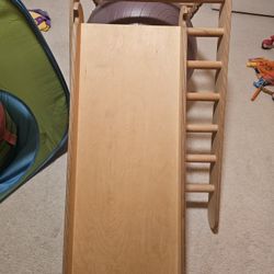 Pikler Triangle with Slide/Climbing Board