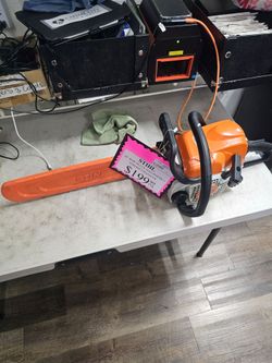10035 Stihl MS170 30.1cc 2 stroke gas powered chainsaw 67327