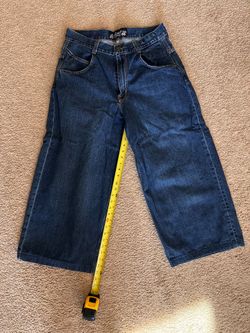 JNCO blue jeans with crown label back pocket