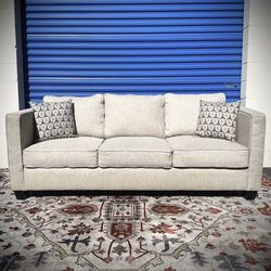 Light Beige Modern Three Seater Sofa