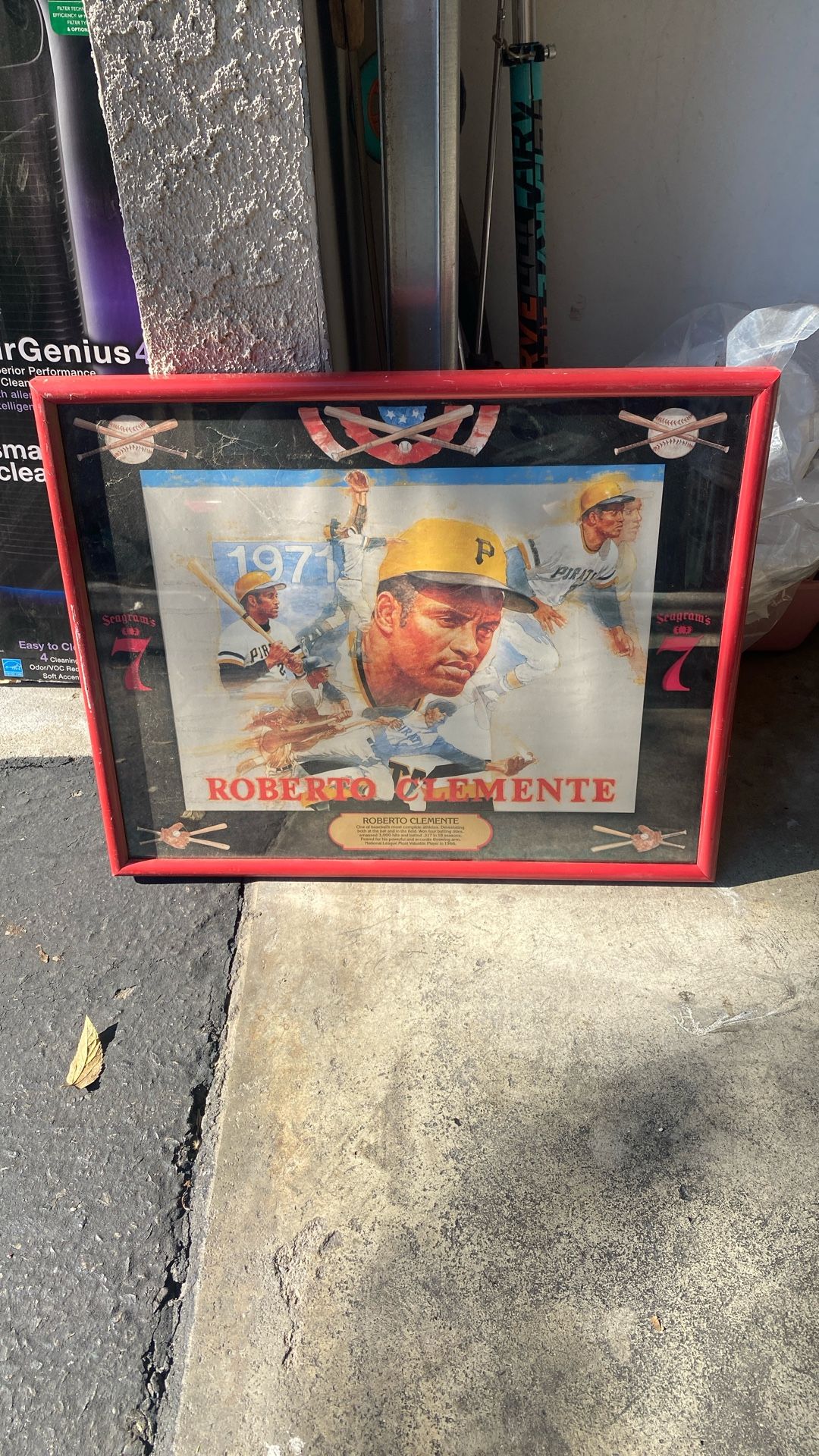 Roberto Clemente Baseball Mirror