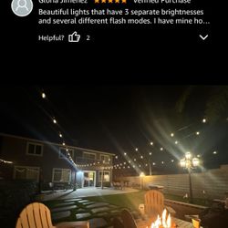 120FT LED Outdoor String Lights with Dimmer, Waterproof Patio Lights with ST38 Vintage Edison Bulbs, Warm White Outside Hanging Light with Timer for Y