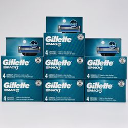 Lot of 7 Gillette Mach3 Men's Razor Blade Refill (26 Cartridges) Brand New