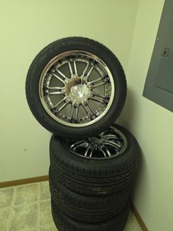 Set of calls nano chrome wheels