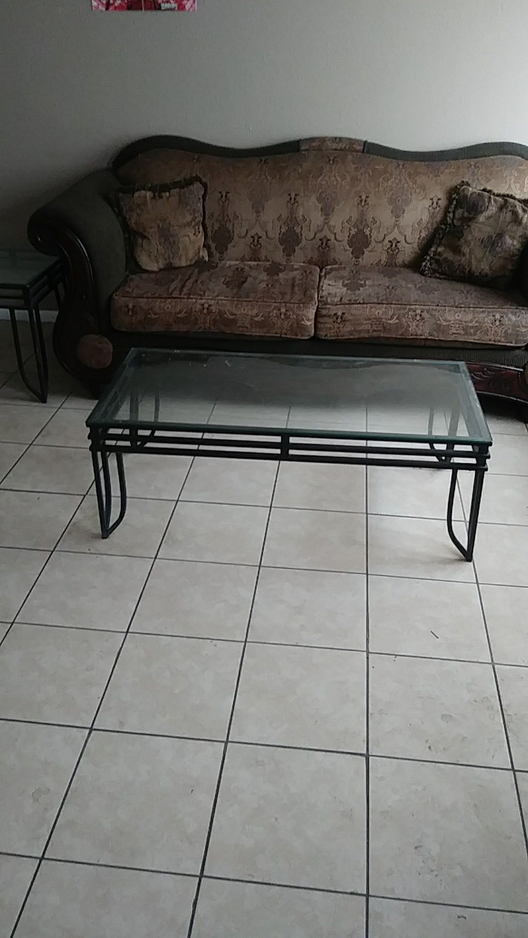 Sofa loveseat coffee table and end table