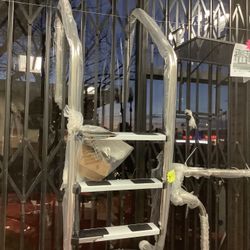 3 Steps Stainless Steel In-Ground Swimming Pool Ladder