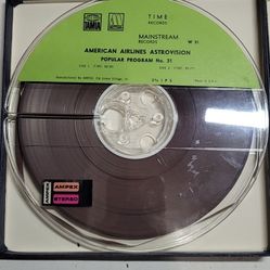 American Airlines Astrovision Popular Program NO 31 Reel to Reel Tape