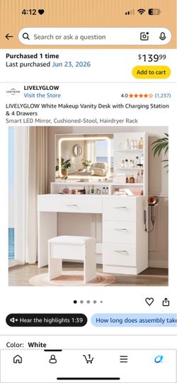 White Vanity