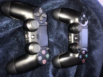 Two ps4 controllers
