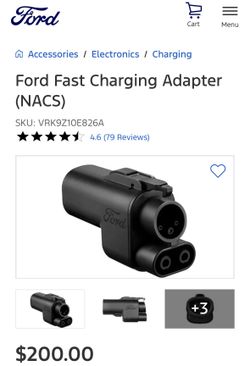 Ford NACS Fast Charging Adapter - Tesla Supercharger Compatible