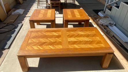Cofee Table And 2 End Tables
