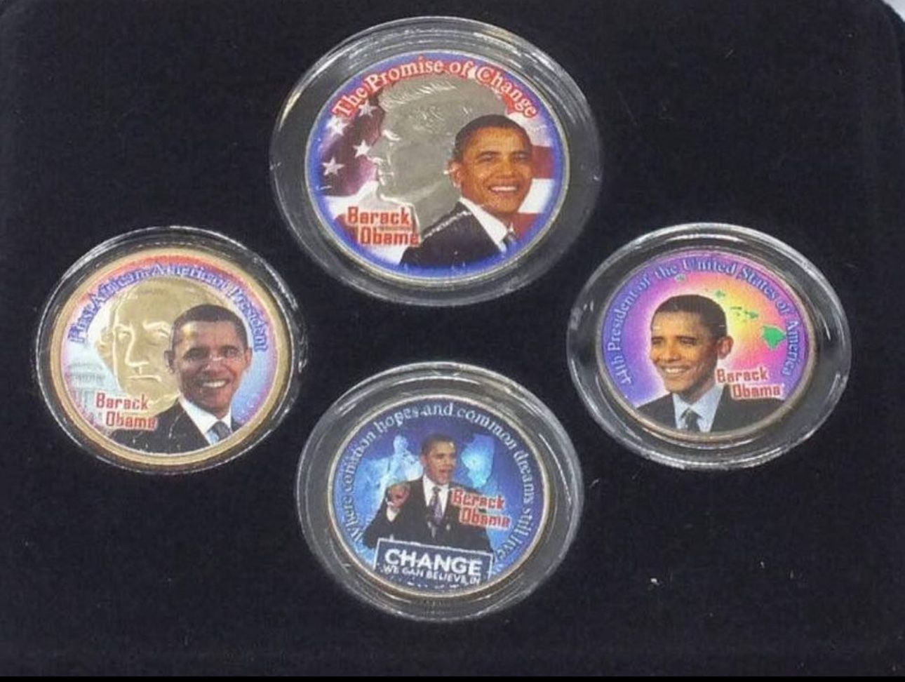 The Obama Change Collection 2008 w/ COA - First Commemorative Mint Inc. ~ New