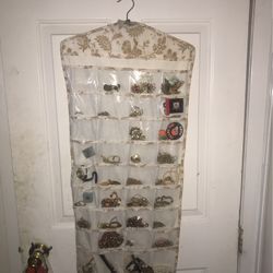 2 Sided  Hanging Jewelry Organizer 