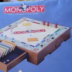 Monopoly Wooden Carry Case/game