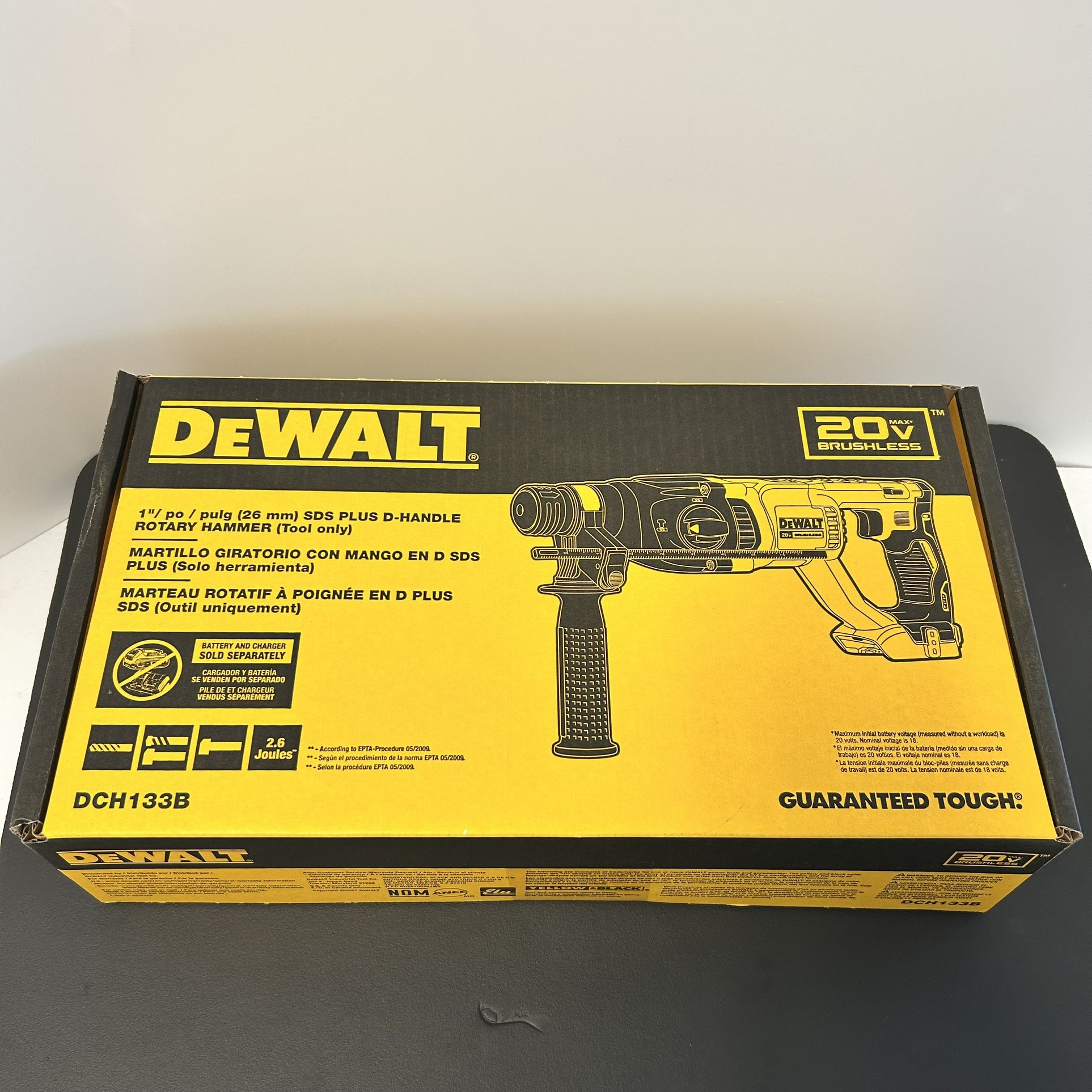 $130 Dewalt 20-Volt 1” SDS PLUS Rotary Hammer (Tool-Only)