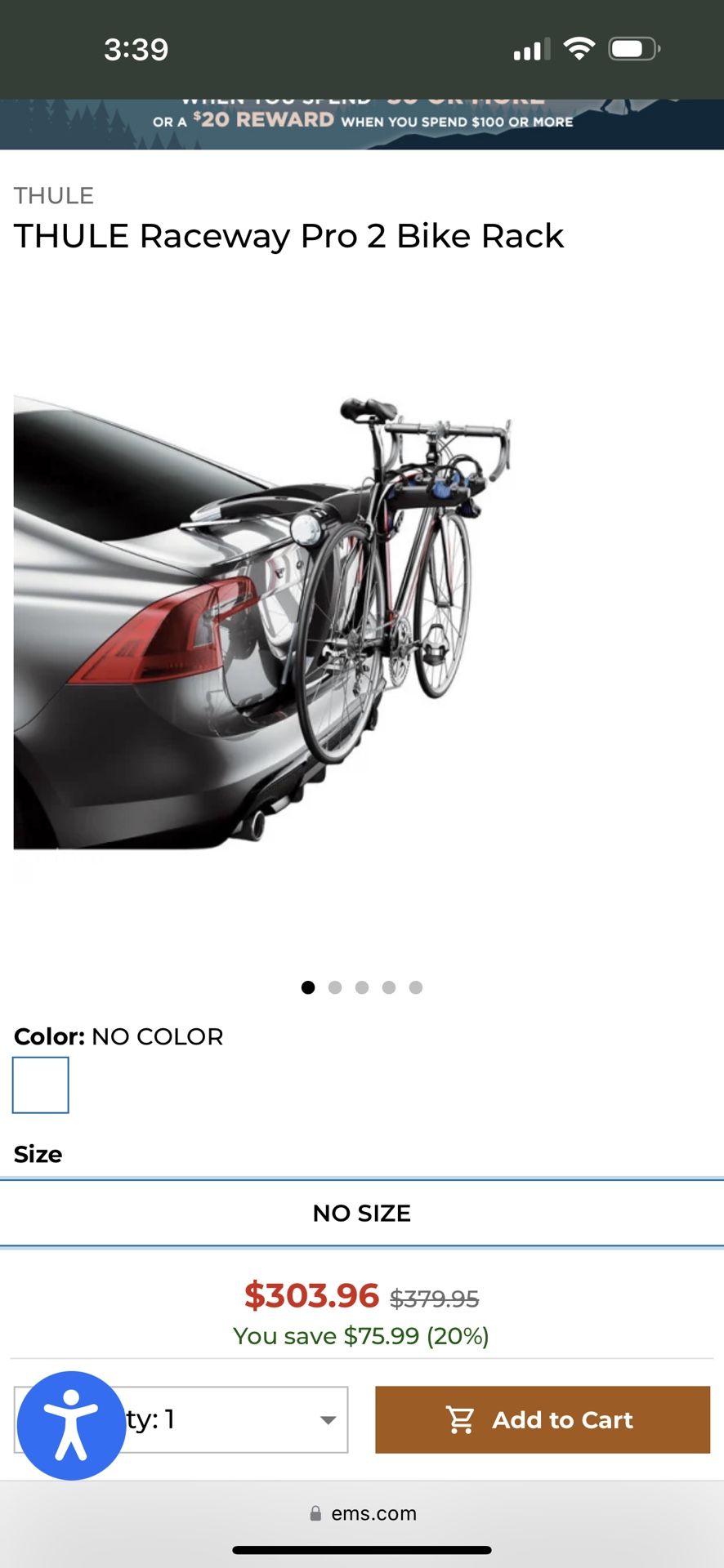 thule car bike rack