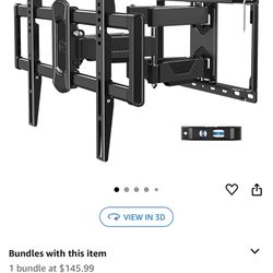 Mounting Dream UL Listed TV Wall Mount for Most 42-84 Inch TV, Full Motion TV Mount with Swivel and Tilt, TV Bracket with Articulating Dual Arms, Fits