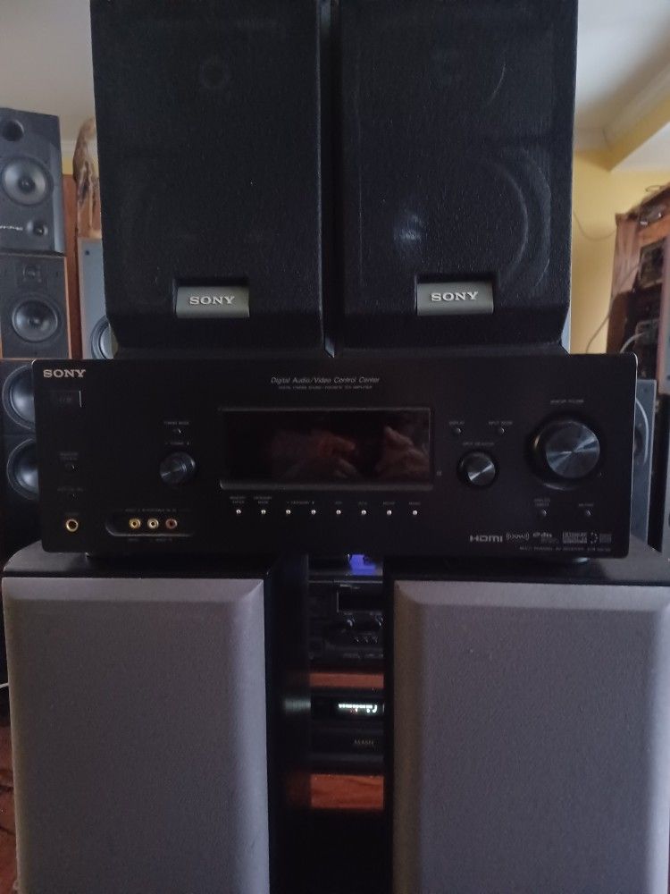 SONY STR-DG720 7.1 CHANNELS HDMI AV RECEIVER WITH 7.1 SONY KLH SPEAKERS $1000 FINAL PRICE