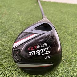 Titleist 913 D3 Driver 8.5° Diamana Mitsubishi Rayon Shaft R-Flex LEFT HAND 