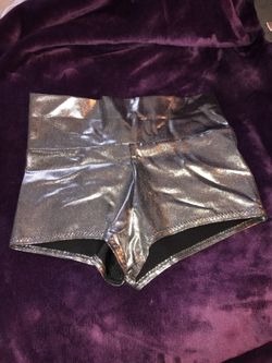 Sparkley Grey Booty Shorts (M) women’s/juniors