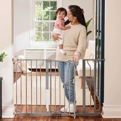⭕️ New Regalo Easy Step Extra Wide Safety Gate 29”-49” Platinum