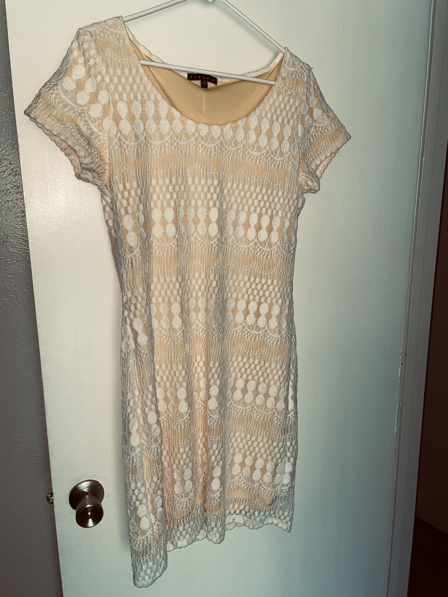 Yellow And Lace Dress