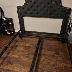Upholstered Queen Bed Frame/Headboard
