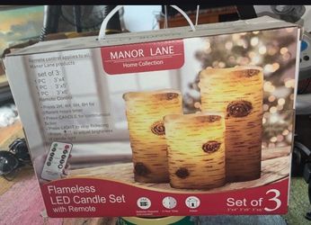 Flameless LED candle set