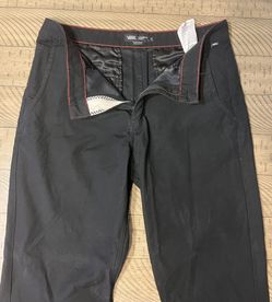 VANS Authentic Chino Relaxed Fit Black Pants size 34