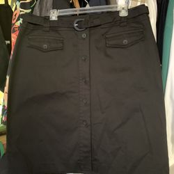 Black Stretch Skirt / Woman / Size 14 W 