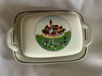 Vintage Set Villeroy and Boch (casserole, vegetable, butter dish) serveware
