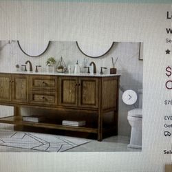 Bathroom Vanity, 72” 