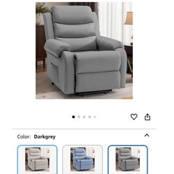 Grey Power Recliner Chair