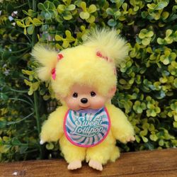 Authentic Yelllow Baby Monchhichi Plush