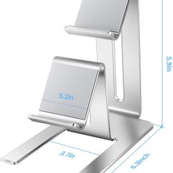 Controller Holder – 2 Tier Universal Aluminum Display Stand Accessories PC Gaming Desk Decor Stuff Gamer Gifts for Xbox Series X S, Elite 2, PS5, PS4,