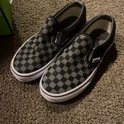 Vans Little Kids Classic Slip-On Checkerboard Shoe