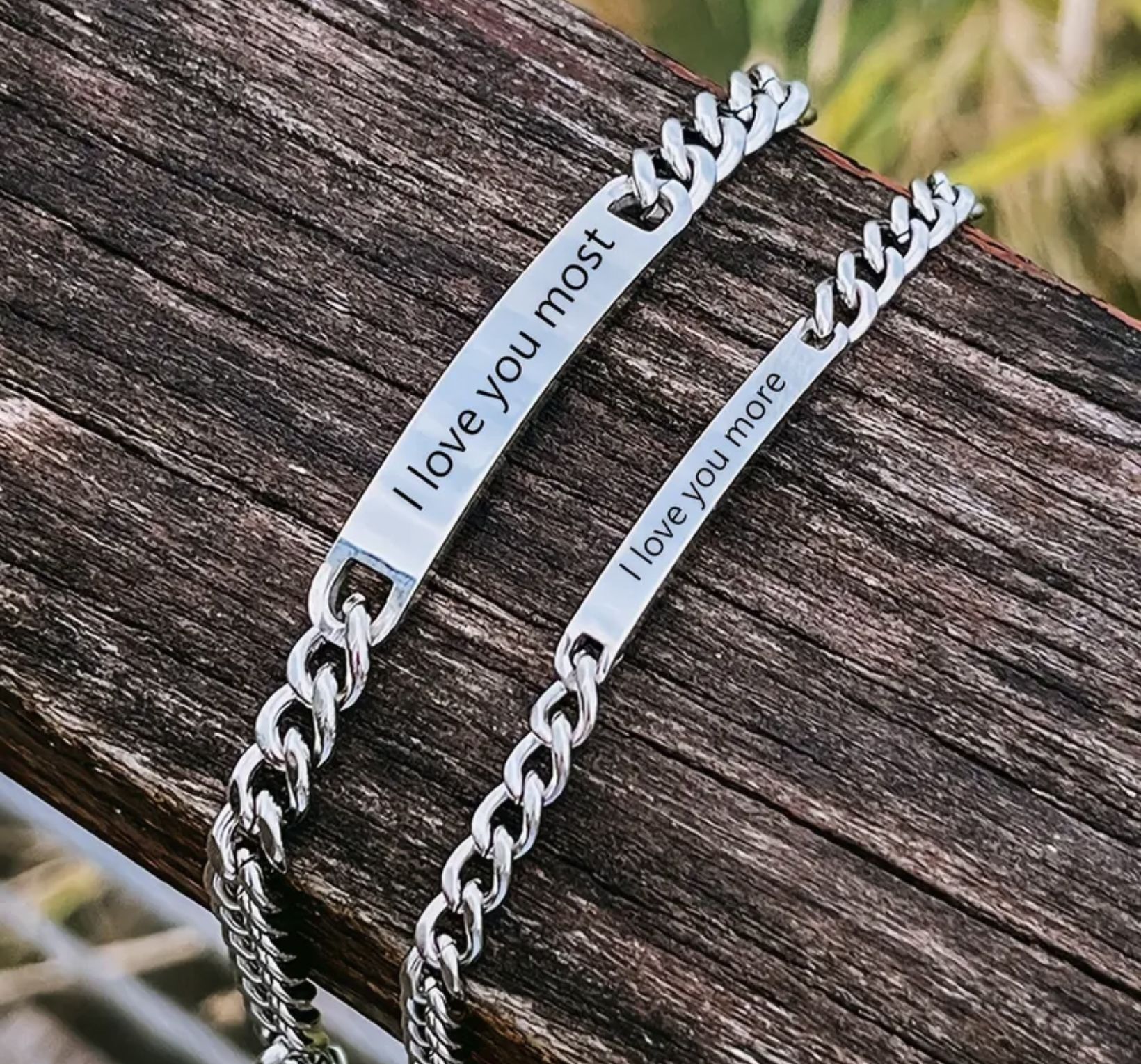 New Set Couples Bracelets - I Love You More/I Love You Most