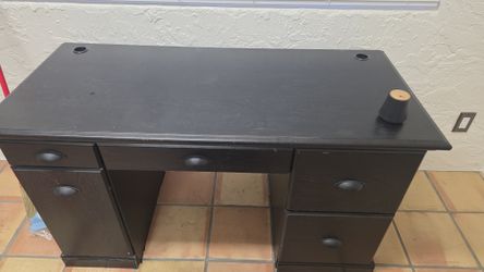 FREE - 2 black office desks, must go ASAP
