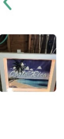 Custom Azek Frame With LED Lighting 30x36